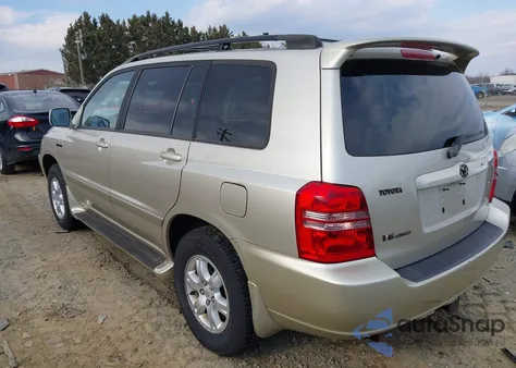 2003 Toyota Highlander Limited V6 from USA, damaged, VIN JTEHF21A530104603